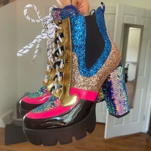 Cape Robbin Sequin booties